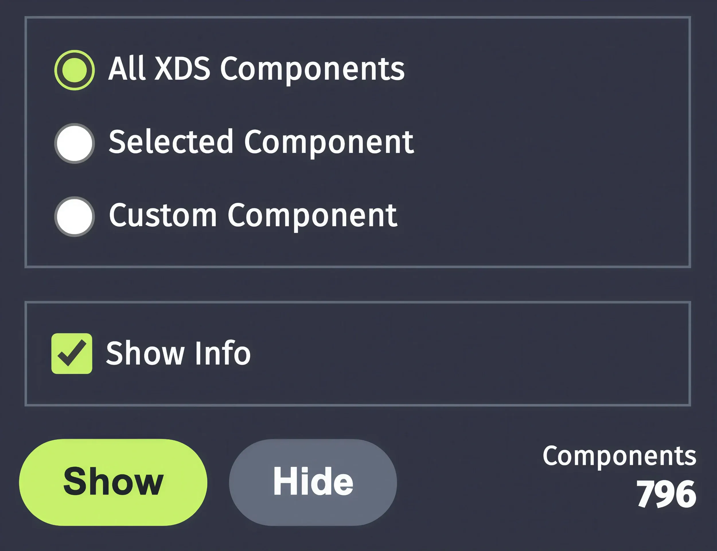 XING Design System Chrome Extension detail