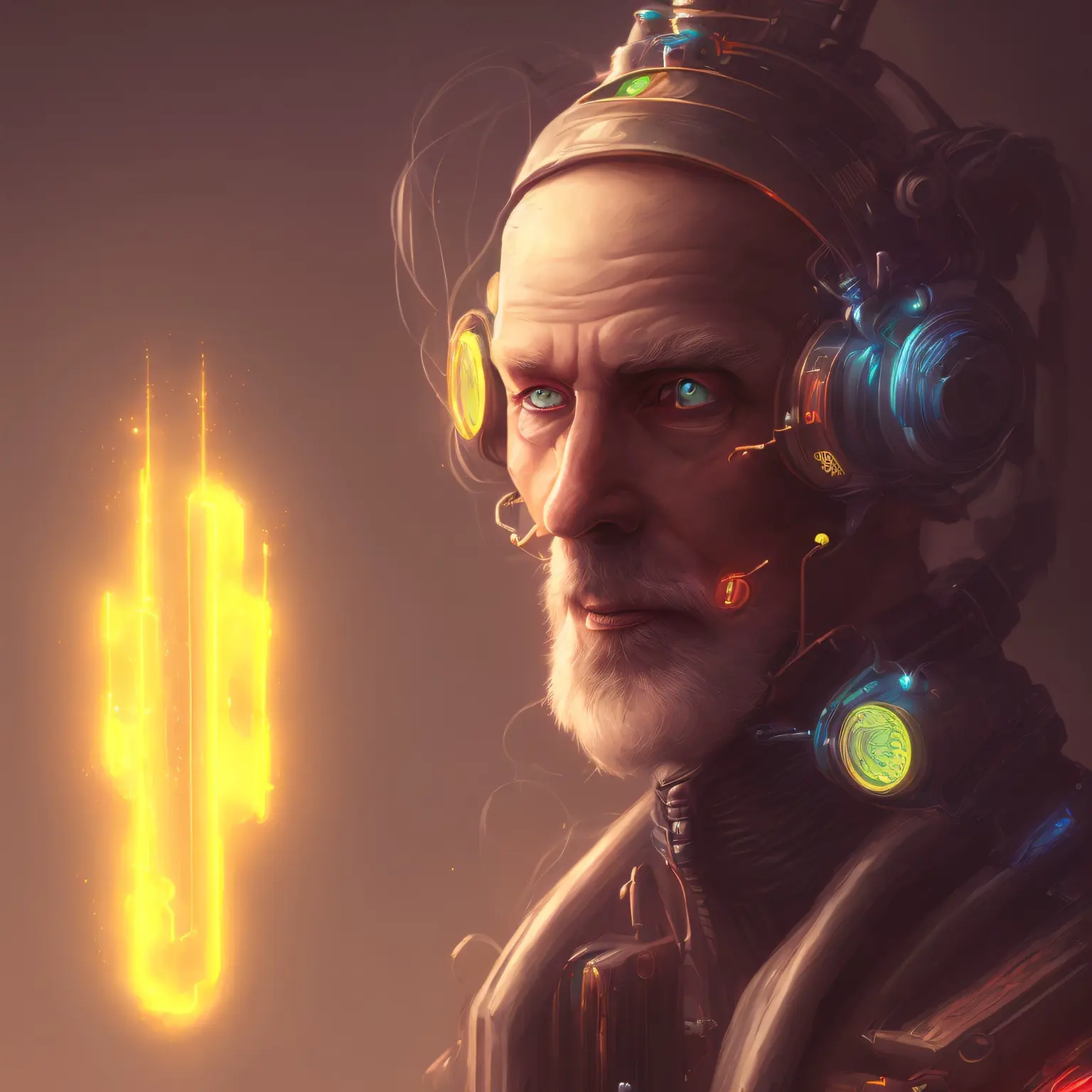 Cyberpunk Wizard