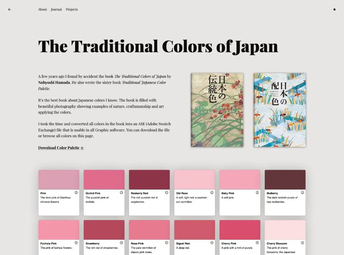 The Traditional Colors of Japan